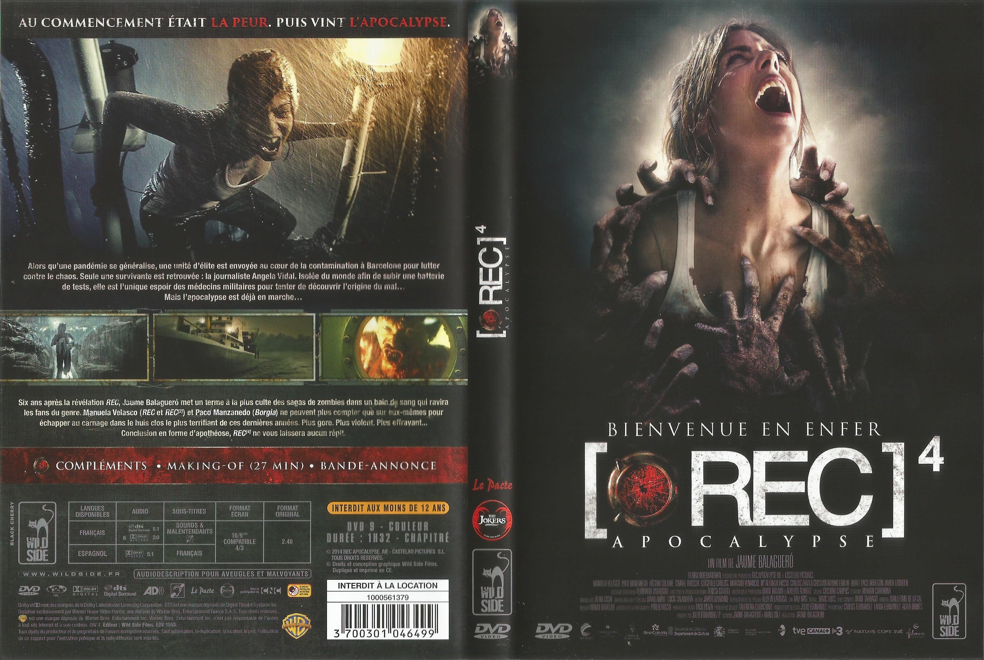 Jaquette DVD [REC] 4 Apocalypse